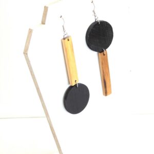 Boucles d'oreilles NYÉLÉTY Noir