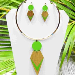 Parure Mélina vert