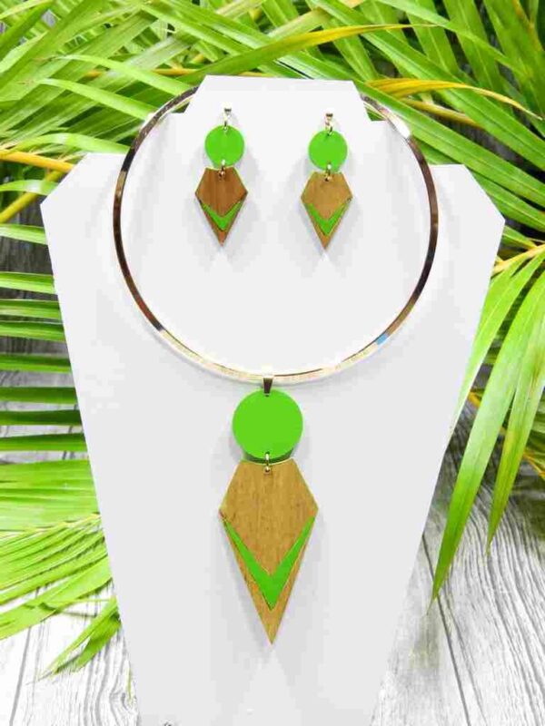 Parure Mélina vert
