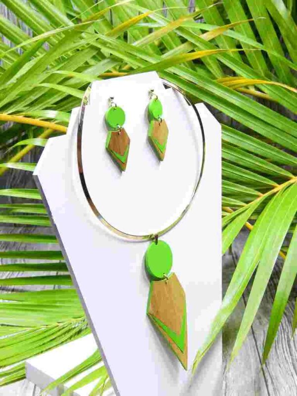 Parure Mélina vert – Image 2