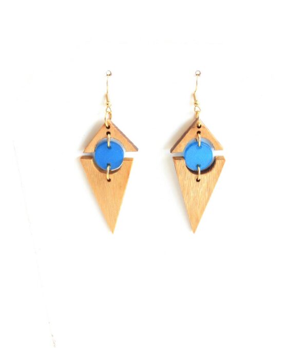 Boucles d'oreilles IMANA Bleu – Image 2